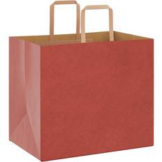 vidaXL Papperspåsar 50 St Med Handtag Röd 32x22x28 cm