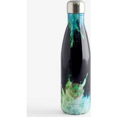 Hype Blue Green Chalk Dust Metal Water Bottle