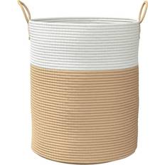 VidaXL Baskets vidaXL Aufbewahrungskorb Beige Ø 38 x 46 cm Korb