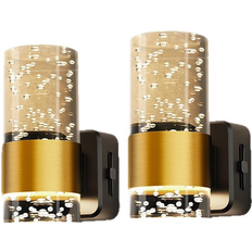Chronus Dimmable Acrylic Night Lights Plug 2 Pack Wall light