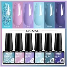 Gel Nail Polish Set Blue Purple Color