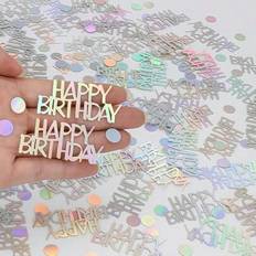 Confetti Shein Happy Birthday Confetti Glitter Iridescent Table