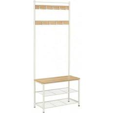 Shein Coat Stand With Shoe Storage Bench Clothes Rack