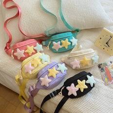 Children Bum Bags Shein Cartoon Kids Waist Bag Nylon Girl Crossbody - Star Design