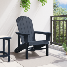 vidaXL Adirondack Stol Marineblå 74x82x91 cm