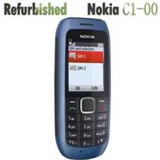 Nokia Mobiltelefoner Nokia C1-00 Dual SIM Mobiltelefon Støtter