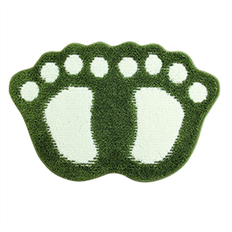 Green Bath Mats Typecat Cute Bath Mat Rug Non-Slip Water Absorbent Green