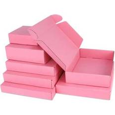 10pcs Pink Corrugated Paper Box Express Packaging