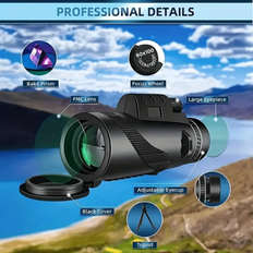 Monoculars Shein 80x100 High Power Monocular With Tripod