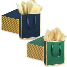 Blue Gift Bags Shein Metallic Paper Gift Bags 9 x 7 x 3.1