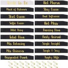 Party Sashes Shein 18 Pack Bachelorette Sash Set