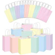 Party Supplies Shein Colorful Kraft Paper Gift Bags 12 18 24 30pcs