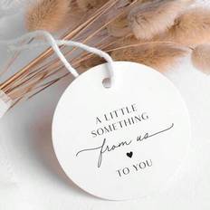 White Gift Tags Shein 100PCS Gift Tags With Letter A Little