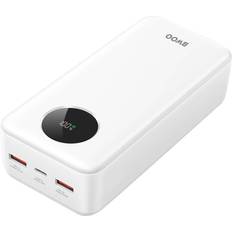 Bwoo Powerbank 30000mAh 22.5W LCD Skärm Vit