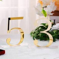 Gold Table Decorations Shein 10pcs Gold Wedding Table Numbers 1-10