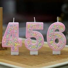Shein Birthday Macaron Glitter Candle 0-9