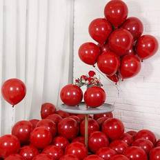 Shein 10 Inch Pomegranate Red Ruby Latex Balloons