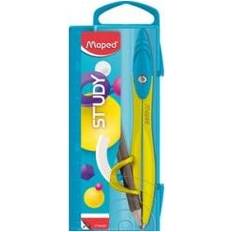 Rulers Maped Study Colour Compass Yellow