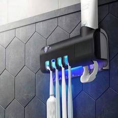 Shein Black Smart No-Drill Wall-Mounted Toothbrush