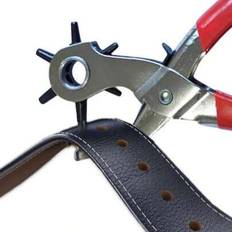 Shein SHEIN Leather Hole Punch,9" Belt Hole Puncher For Leather Heavy Duty, 6 Size Revolving Leather Belt Hand Hole Puncher, Perfect For Belts, Straps, DIY Leathercraft, And Repair Revolving Punch Plier
