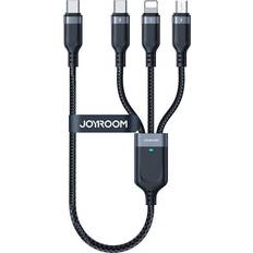 Joyroom 4-i-1 USB-A To 2xUSB-C Lightning MicroUSB Cable 1.2m
