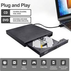 Optical Drives Shein USB 2.0 Slim Portable External CD DVD Drive