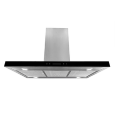 Island extractor hood SIA ISL90SS Island Cooker Hood Kitchen Extractor 90cm