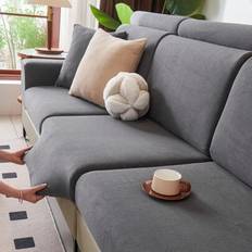 Monochrome Loose Sofa Covers Shein Elastic Anti-Slip Couch Slipcover Loose Sofa Cover Grey
