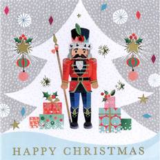 Childrens Parties Cards & Invitations Second Nature Sparkle Nutcracker Embellished Hand-Finished Christmas Greeting Card