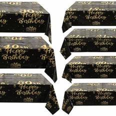 Table Cloths on sale Shein Black And Gold Disposable Tablecloth
