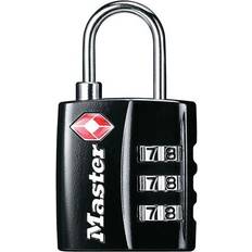 Code Locks Master Lock Tsa 3-Digit Combination Black 30mm Padlock