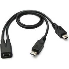 System-S USB 2.0 Y-Kabel 30 cm Mini B