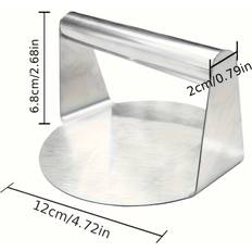 Temu Stainless Steel Burger Press 6in Patty Maker Hamburgerpress
