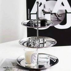 Stainless Steel Cake Stands Shein 2 3 Layer Fruit Snack Cake Stand