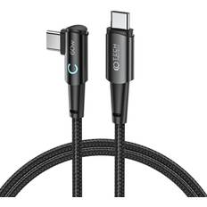 Tech-Protect Ultraboost Vinklad USB-C Till USB-C Kabel 1m Svart 1m