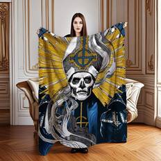Temu Band Illustration Flannel Throw Blanket Filt