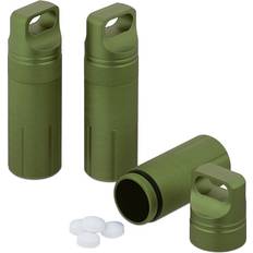 Medical Aids Relaxdays Set of 3 Waterproof Capsule Pillbox Keychain