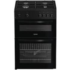 Indesit Gas Cookers Indesit ITG6GB 60cm Gas Cooker Black