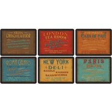 Portmeirion Pimpernel Lunchtime Placemats Set of 6 30.5 x 23 cm Place Mat Blue