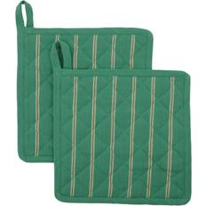 Solid Colours Pot Holders House Doctor Chef Holder 22x22 cm 2-Pack Green Pot Holders Green (22x)