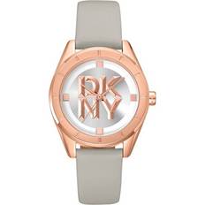 DKNY Ure DKNY Elegant Læderrem Kvarts Analog Ur