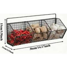 Spice Racks Shein Wall-Mounted Garlic Onion Spice Organizer Rack