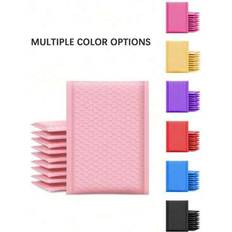 Pink Envelopes & Mailing Supplies Shein 10pcs Pink Bubble Mailers Waterproof Envelopes