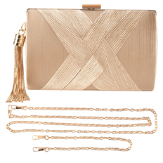 Kopinma Ladies Clutch Bag Shoulder Handbags - Gold