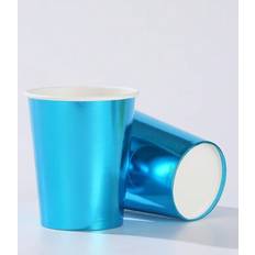 Shein Peacock Blue Paper Cups 9oz