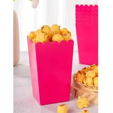 Popcorn Box Shein Pink Fast Food Boxes Set 10 24pcs
