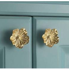 Gold Dresser Flower Knobs For Dresser Cabinet