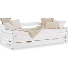 Runkopedot Homestyle4u Sänky 90x200 cm Valkoinen