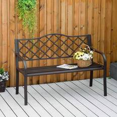 Lounge - Metal Garden Benches Shein Outdoor 2 Seater Antique Style Garden Bench