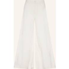 Dame - Hør Jeans 7 For All Mankind Ivory Denim Willow Brede Ben Jeans - Beige
